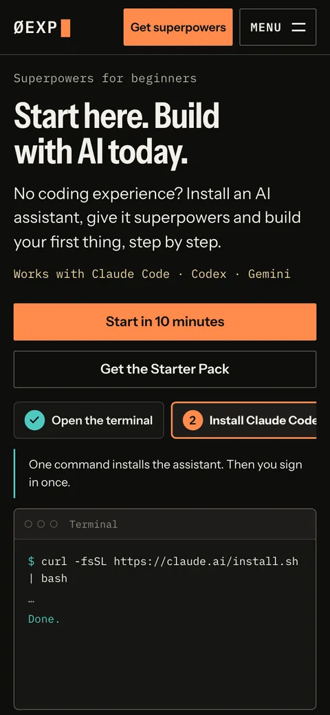 0exp.com on a phone