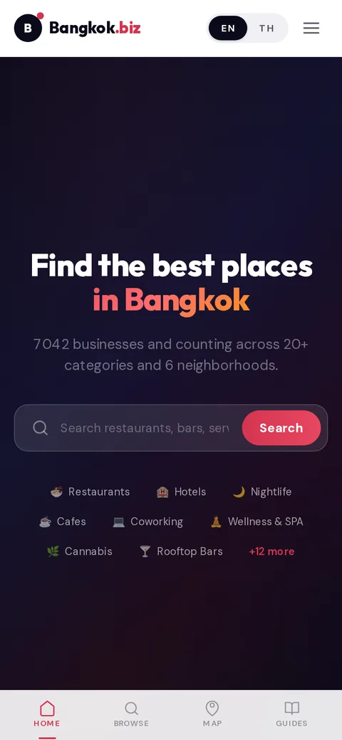 bangkok.biz on a phone