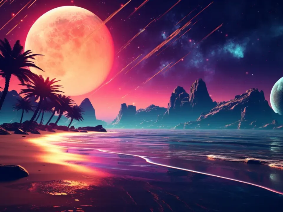 Dee Dub a beach synthwave scene from the planet mars with sever 71f38ef9 110c 44b2 acdc c38ed9334628 2
